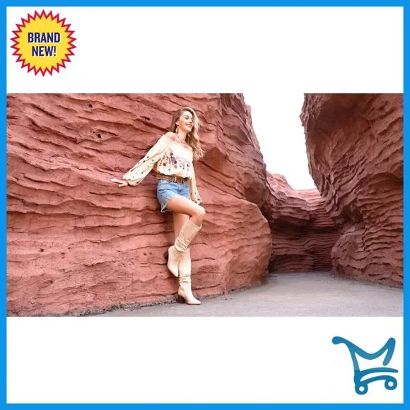 Pointed Toe Knee High Boots with Chunky Heel and Side Zipper - Picture 7 of 7